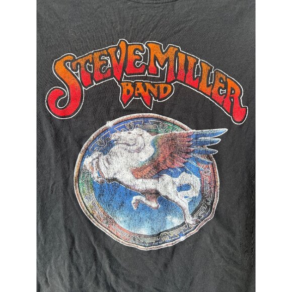 Prince Peter Steve Miller Band T Shirt Size Small Black Retro Graphic - Picture 3 of 8